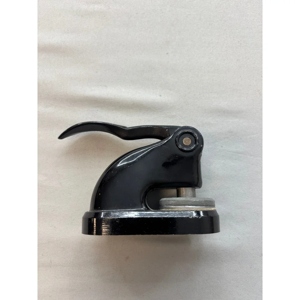 Vintage Excel Legal Stationery Inc Notary Seal Embosser Black Cast Metal NY 13